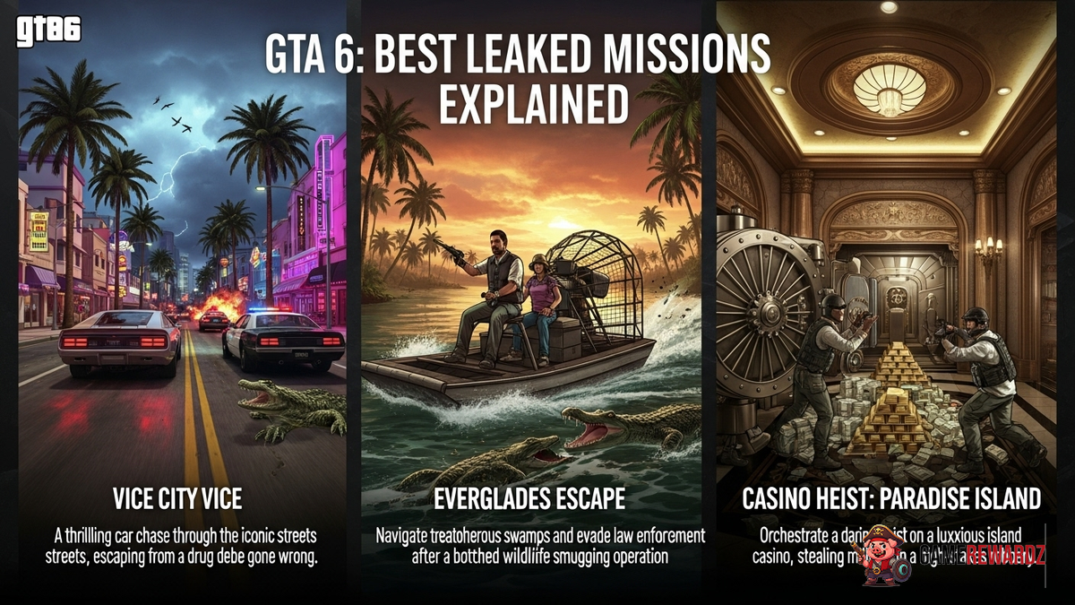 GTA 6: Best Leaked Missions Explained